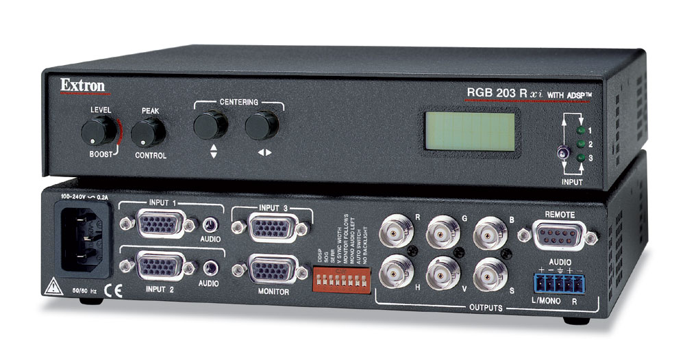 15-pin HD Et Interface Audio Pour Vidéo Extron RGB 160xi Ordinateur 6 BNC 