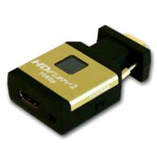 A HD Fury adapter - This device can convert between digital and analogue video, even when HDCP is present