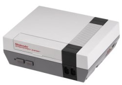 NES console, as seen in Europe and the USA.