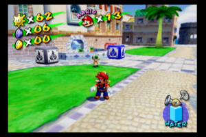 Mario Sunshine run with the linedoubler. There's some flicker and saw-tooth edges but overall it's quite playable.