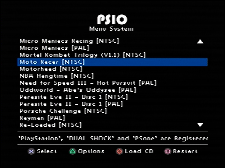 Original PS1 with psio installed Unable to read the CD-ROM drive