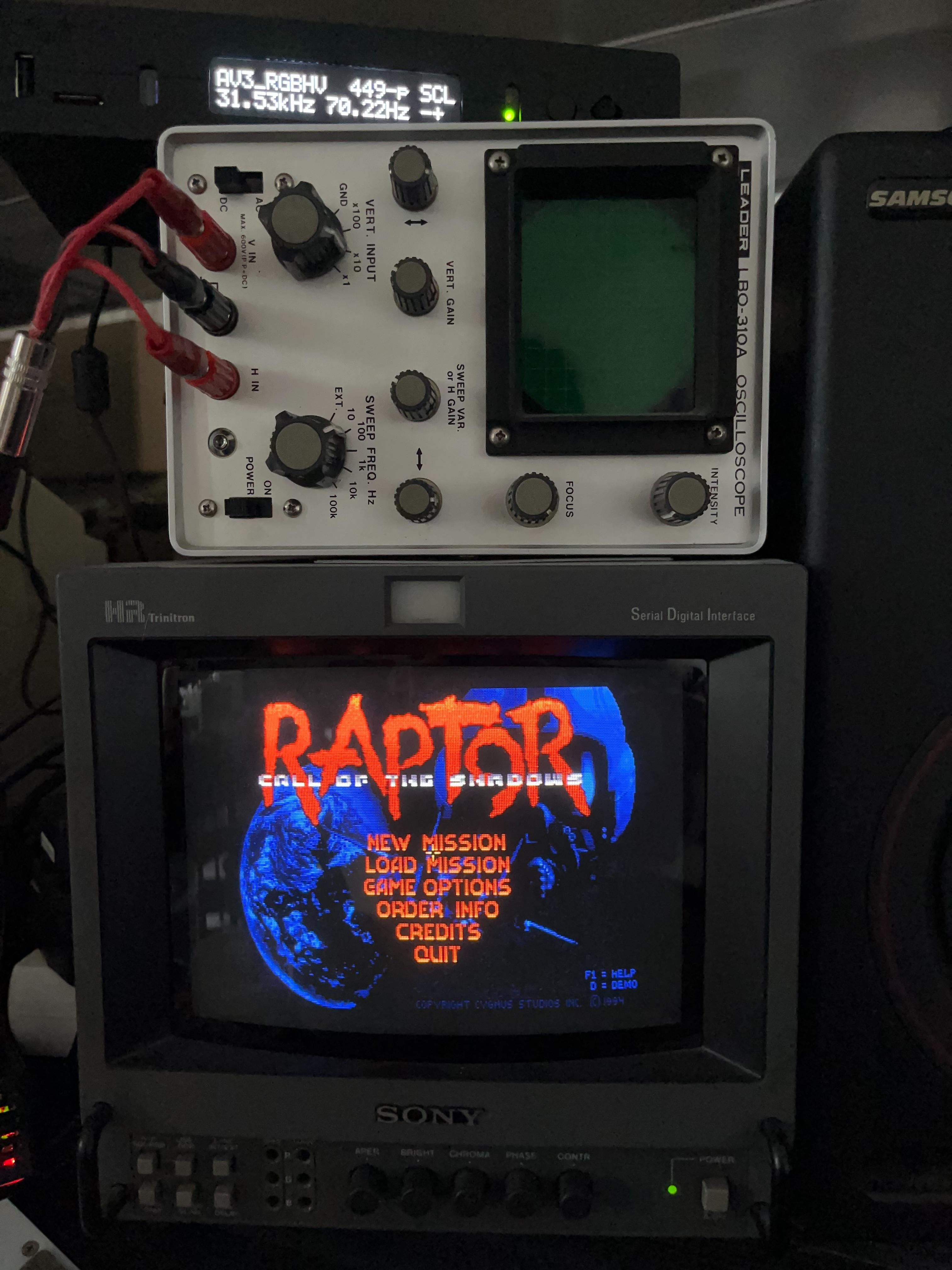 VGA 400p to CRT 480i integer scaling