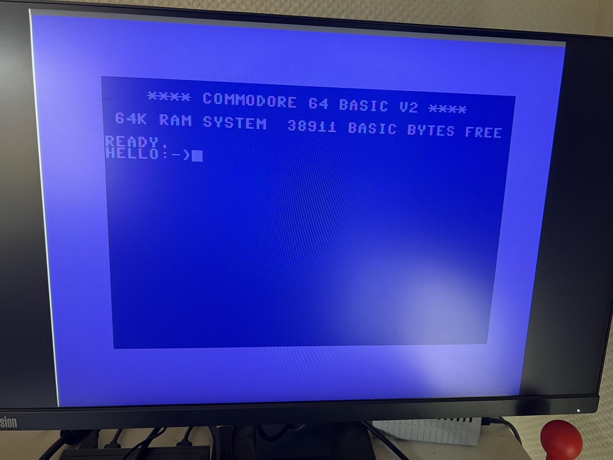 White line on left border C64 SVHS